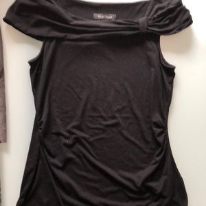 White House/Black Market off shoulder black top
